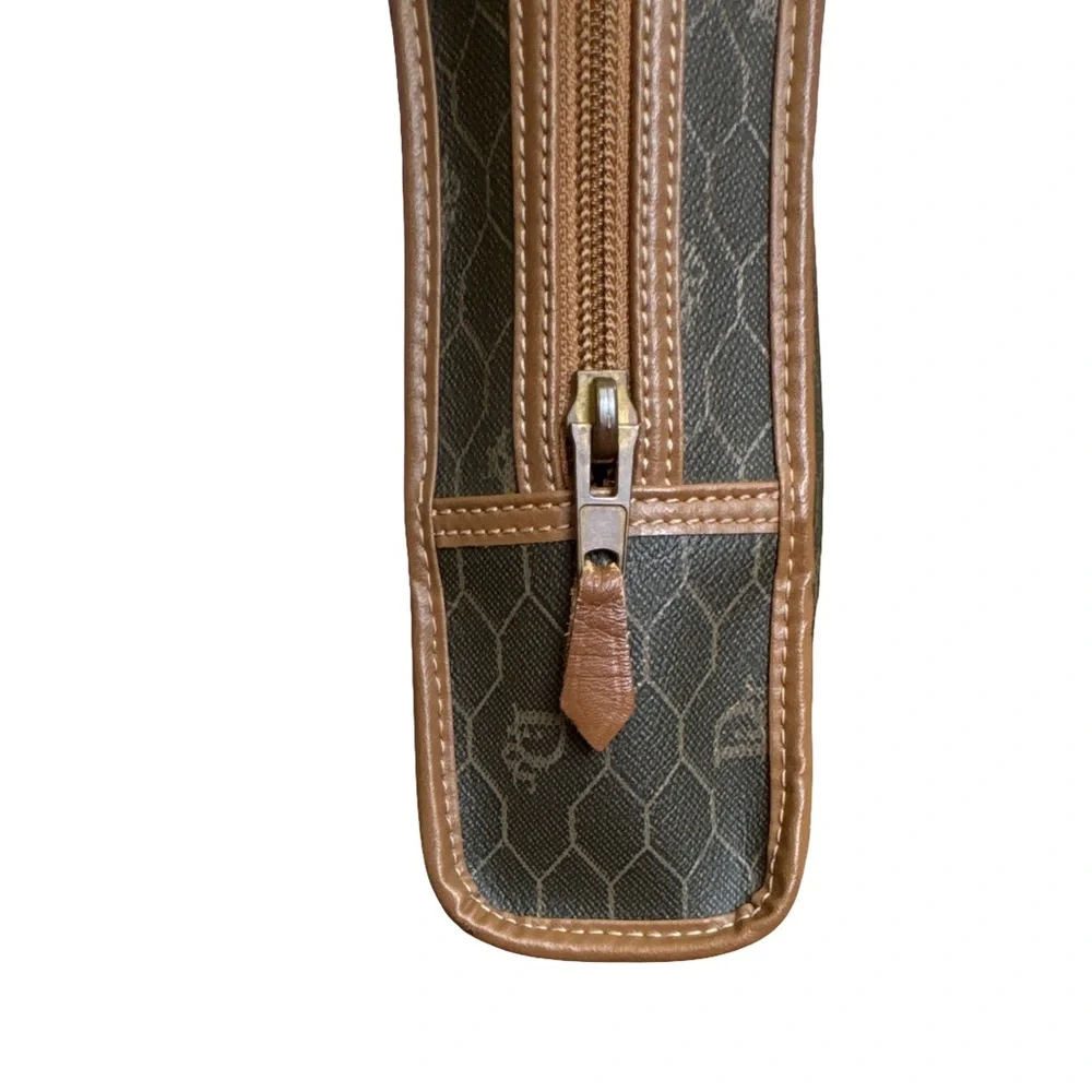 CHRISTIAN DIOR Honeycomb Zip Toiletry Bag